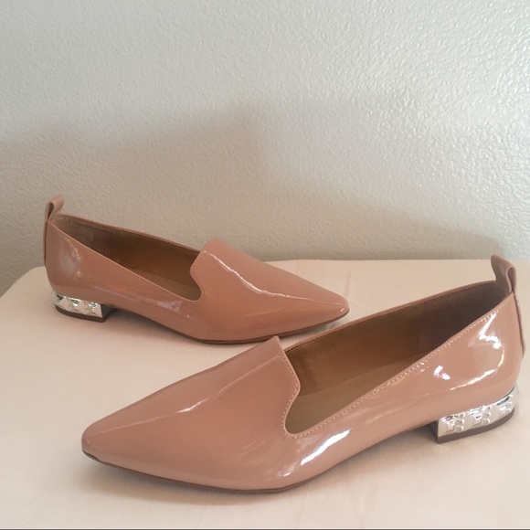 franco sarto pink loafers